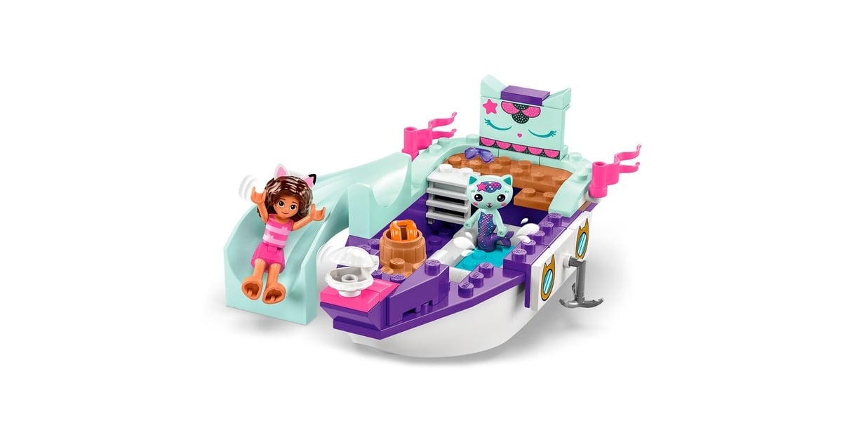 LEGOGabby's poppenhuis - Vertroetelschip van Gabby en Meerminkat Constructiespeelgoed  (10786)