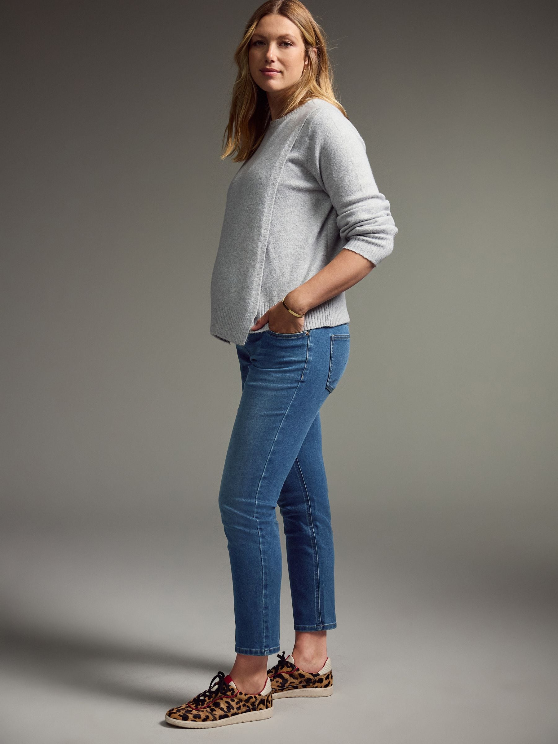 Normaal blauw - Mom zwangerschap Denim Jeans