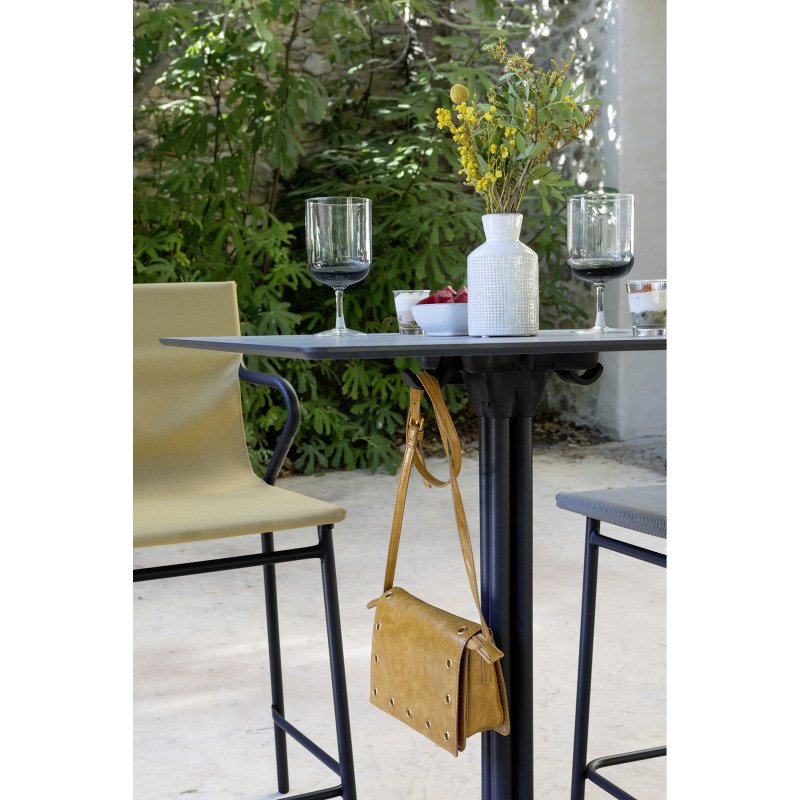 Fauteuil mi-haut Horizon Middle Lafuma - toile batyline - pied acier noir