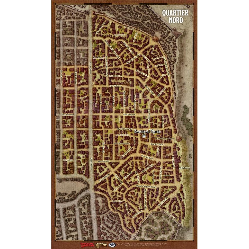 Dungeons & Dragons 5e Éd. : Le Vol des dragons - Plans individuels des quartiers de Waterdeep