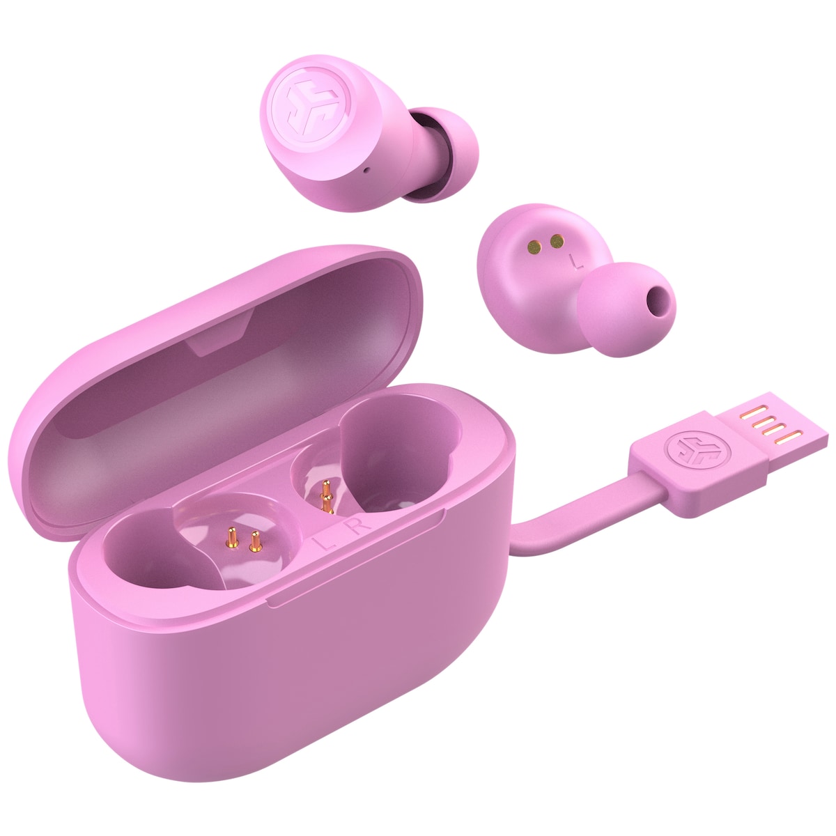 JLab Go Air Pop helt trådløse in-ear hodetelefoner (rosa)