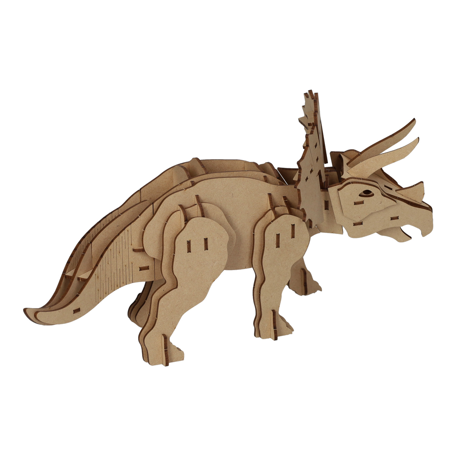 Houten Bouwpakket 3D Triceratops