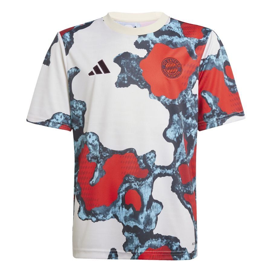 Bayern Munich T-shirt d'Entraînement Avant-Match - Rouge/Turquoise/Beige Enfant