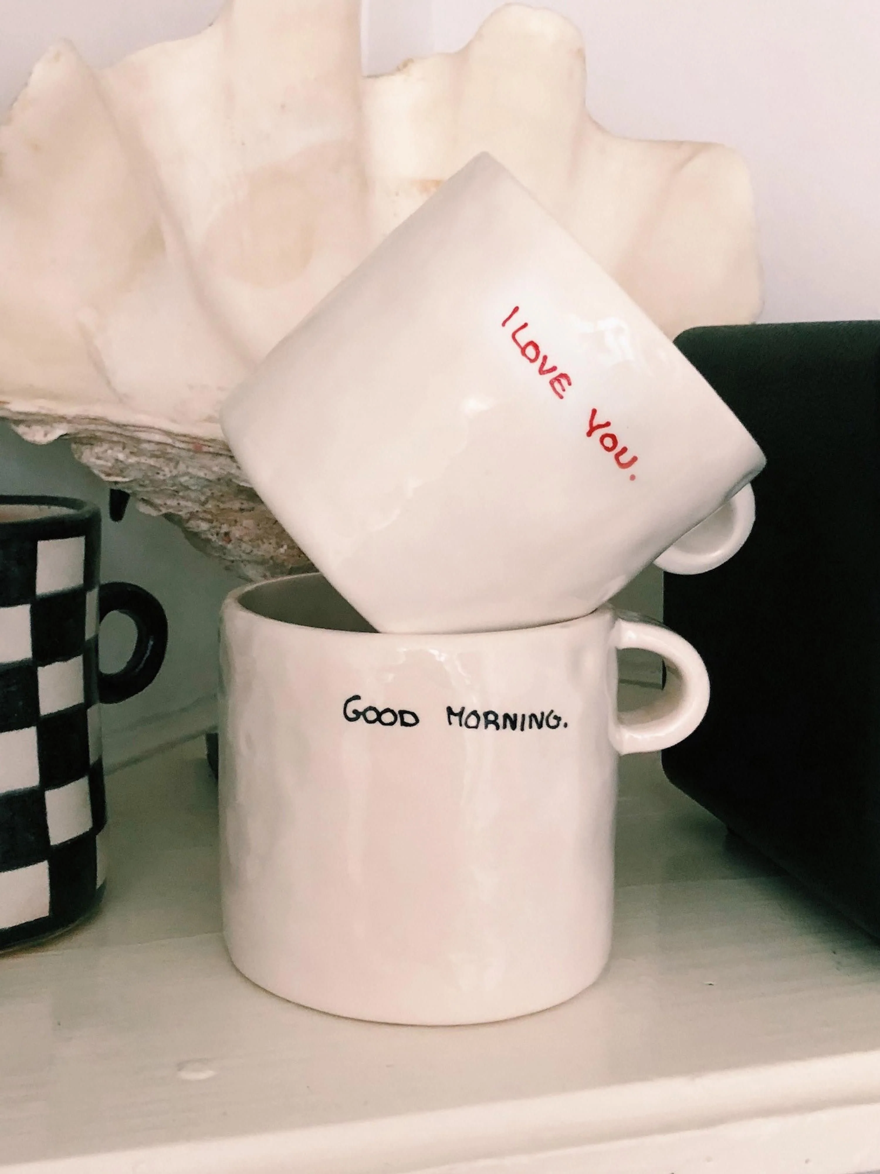 Handbeschilderd kopje I Love You