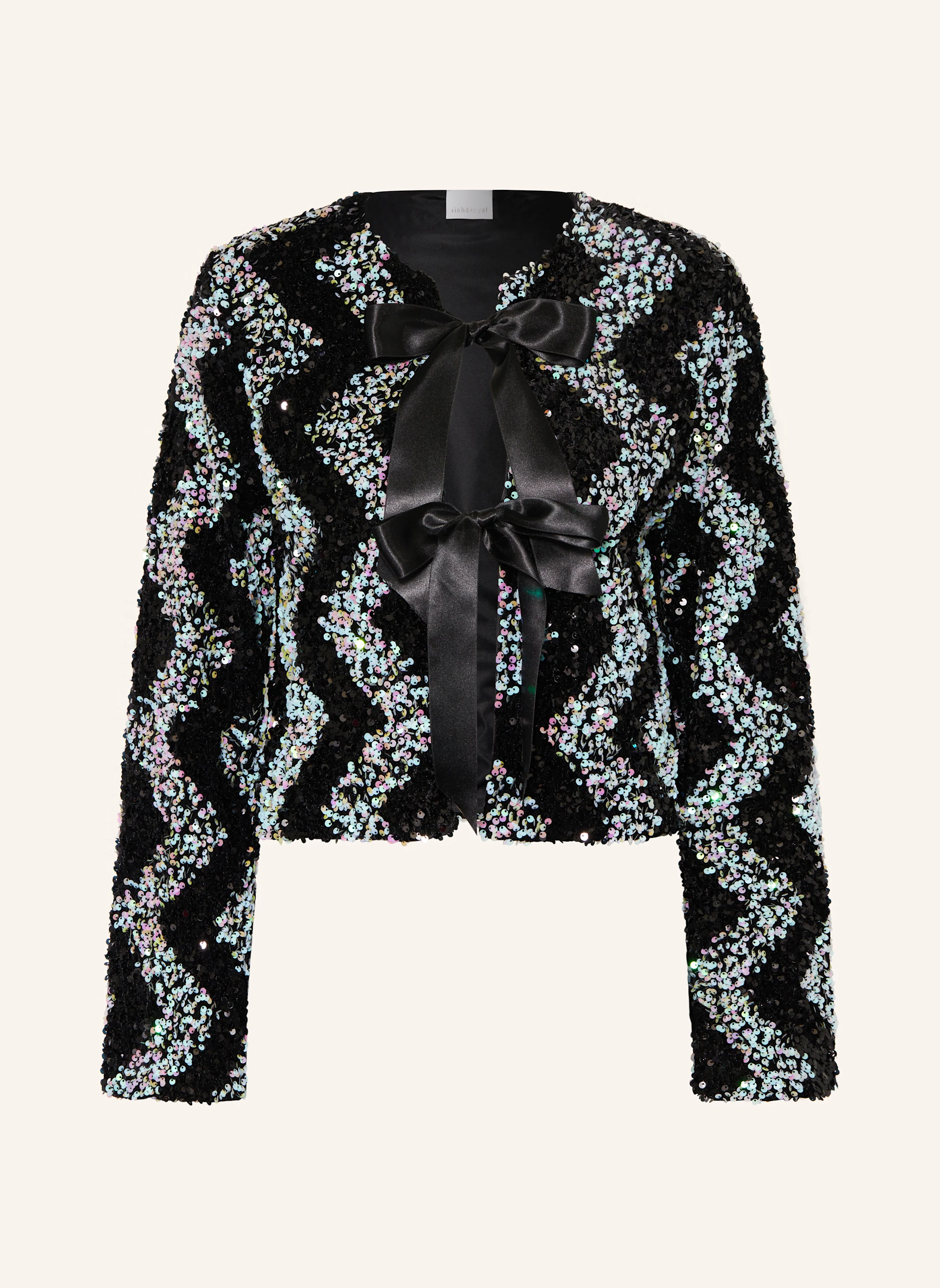 Rich & Royal Kastenjacke mit Pailletten