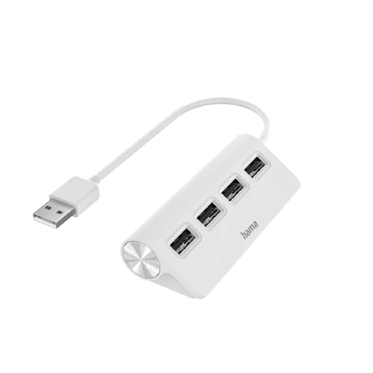Hama Hub USB 4 Ports Blanc