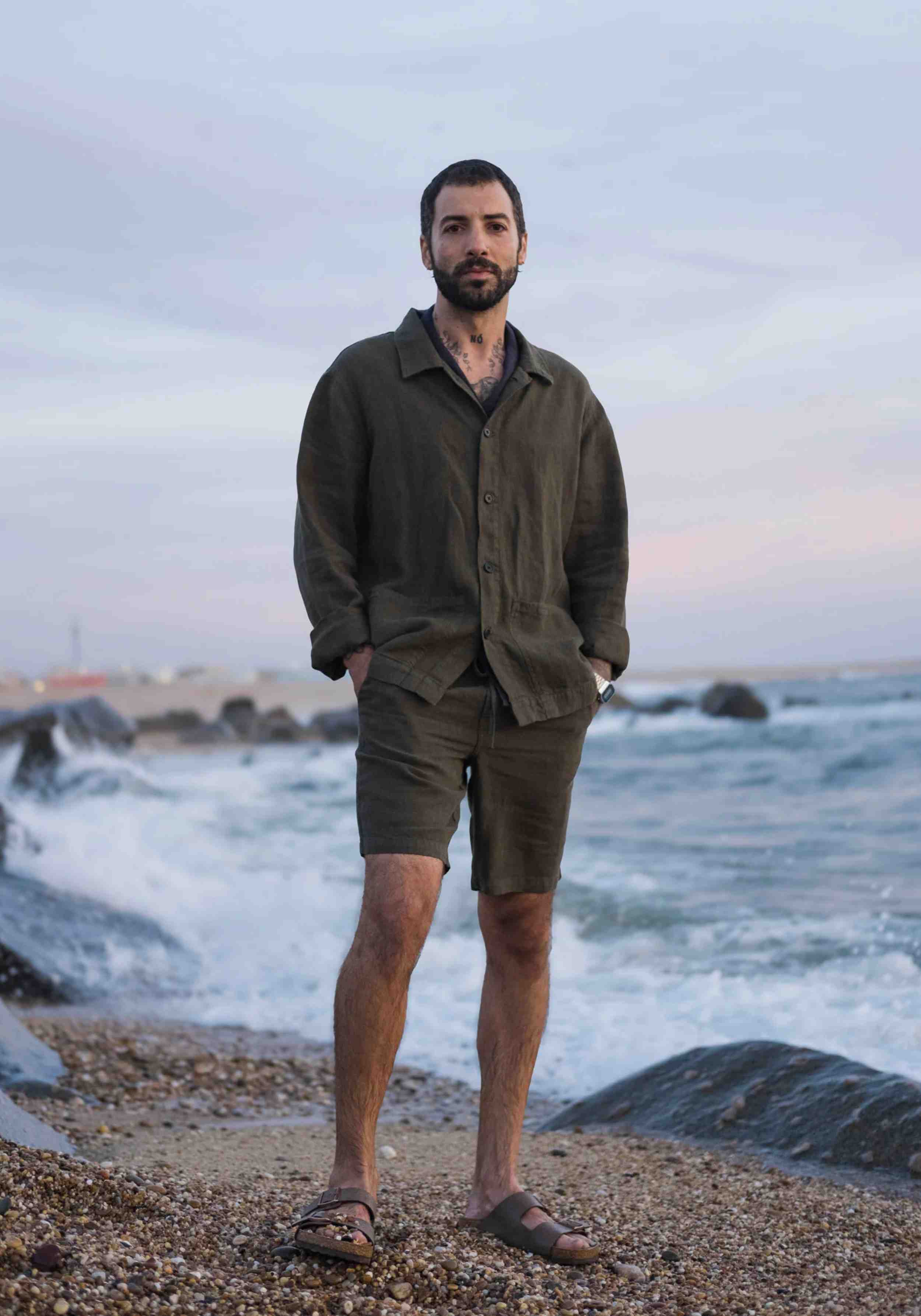 Carpasus Leinen Shorts Ilha Moss