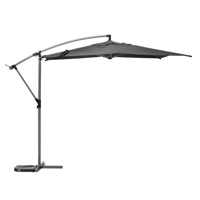 Parasol déporté rond MANOA Ardoise