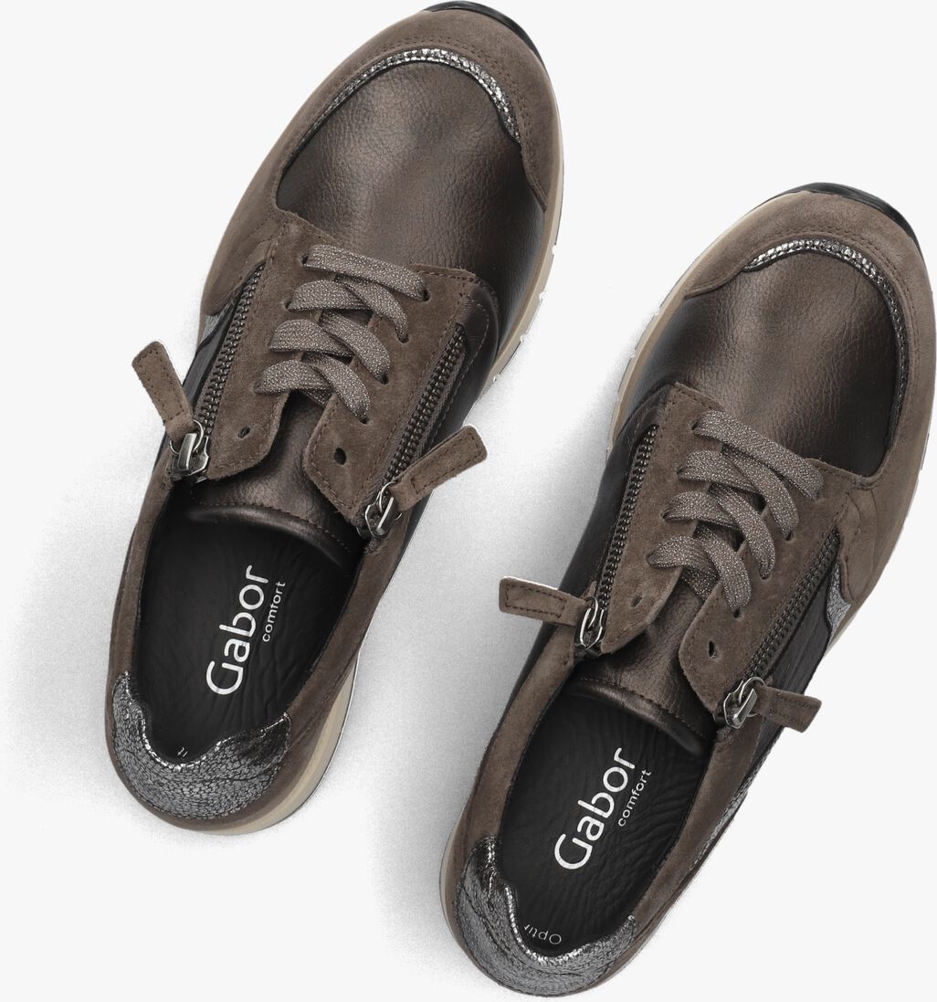 bruine gabor lage sneakers 307
