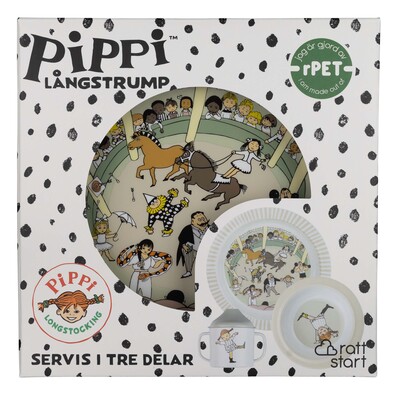 Rätt Start Pippi Langstrømpe  Sirkus Matsett 3 Deler