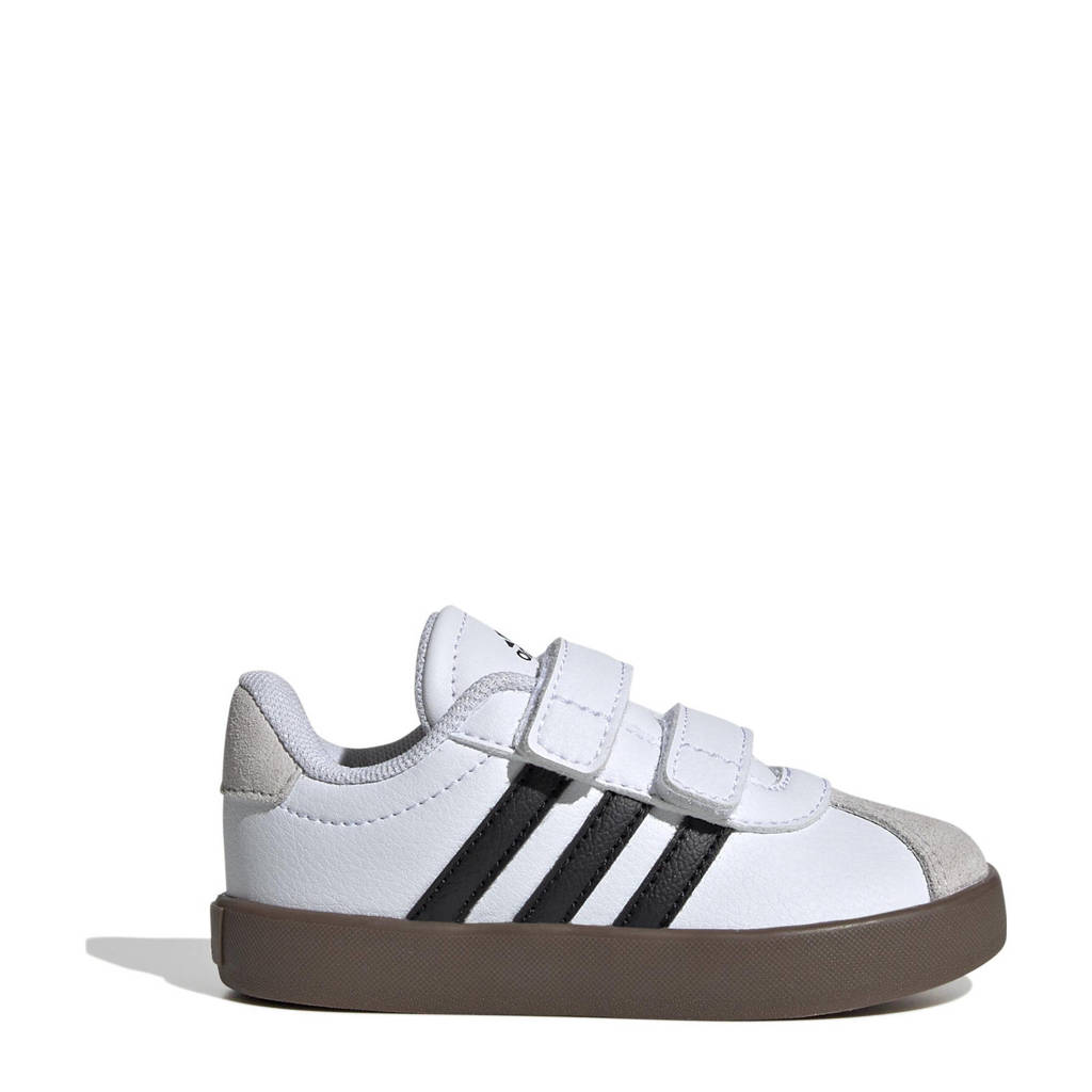 adidas VL Court 3.0 sneakers wit/zwart/beige