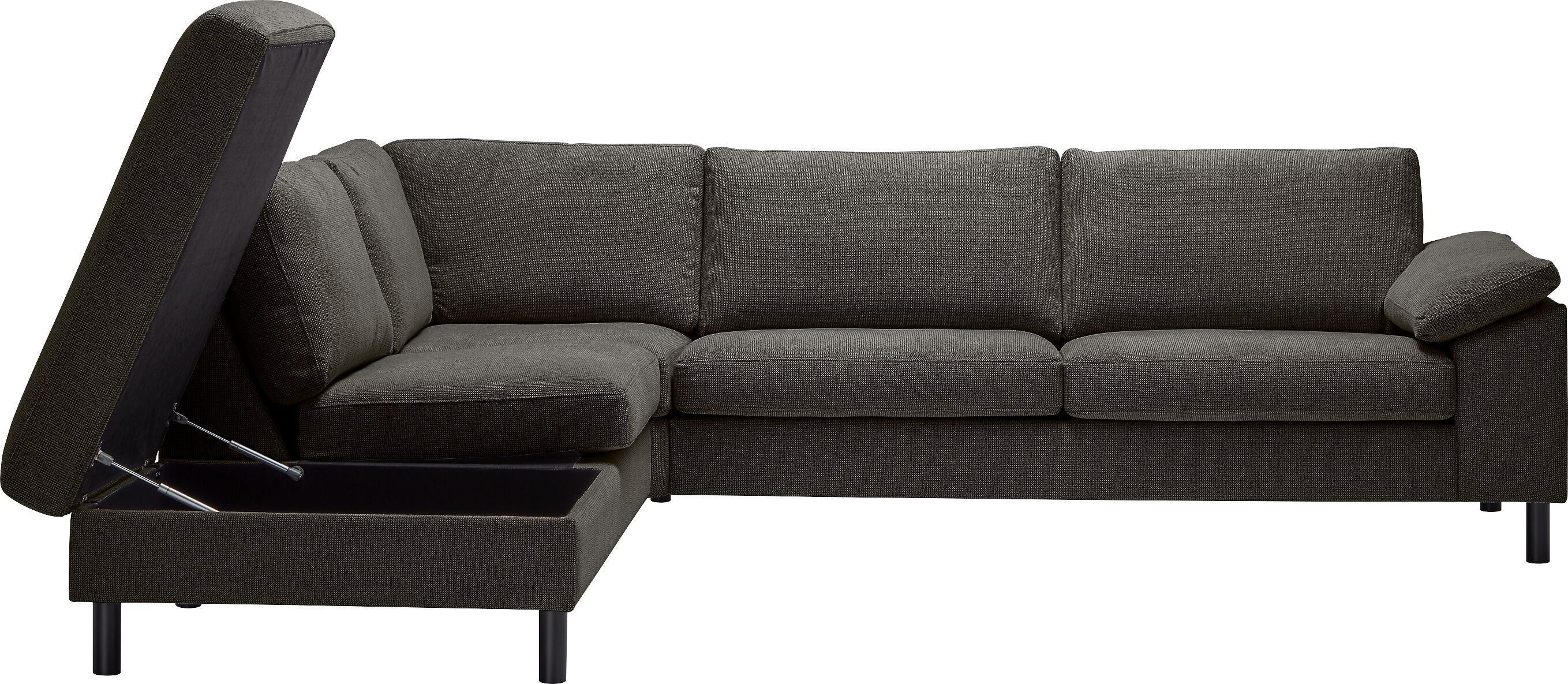 DIENER Ecksofa - Anthrazit / B: 277.0 cm x T: 225.0 cm x H: 81.0 cm