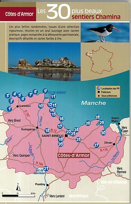 CHAMINA - 30 PLUS BEAUX SENTIERS COTES ARMOR