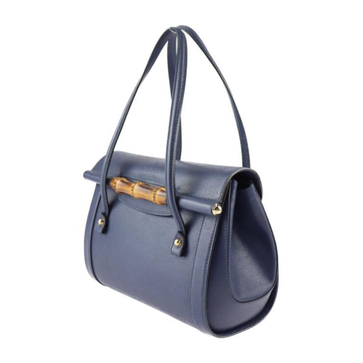 Gucci Vintage Gucci Bamboo Navy