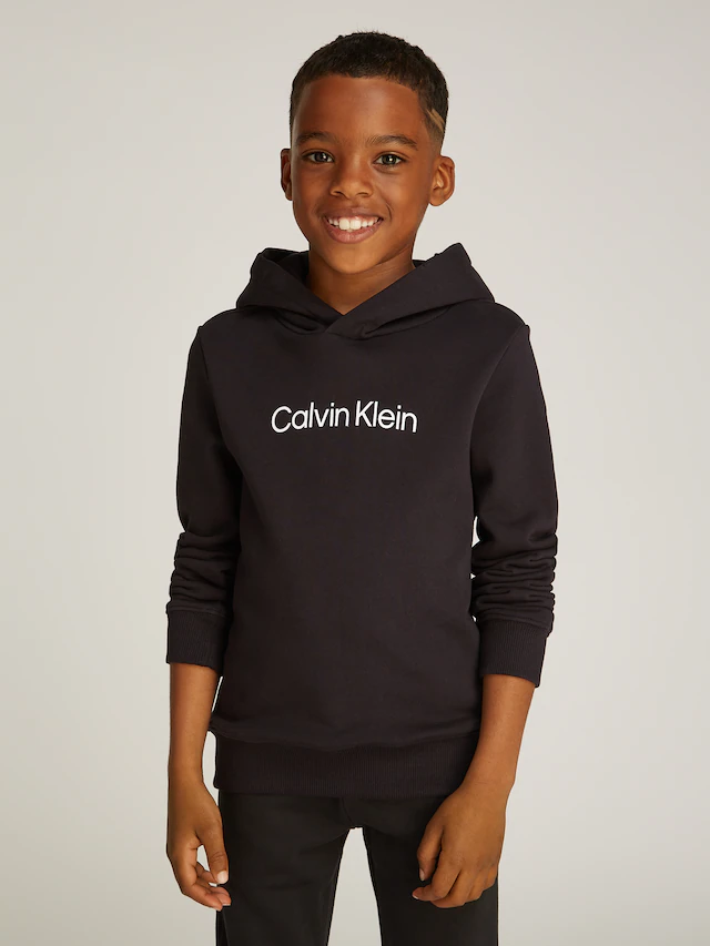 Calvin Klein Jeans Kapuzensweatshirt »Inst. Logo Reg. Terry Hoodie«, für Kinder bis 16 Jahre und mit Logoschriftzug