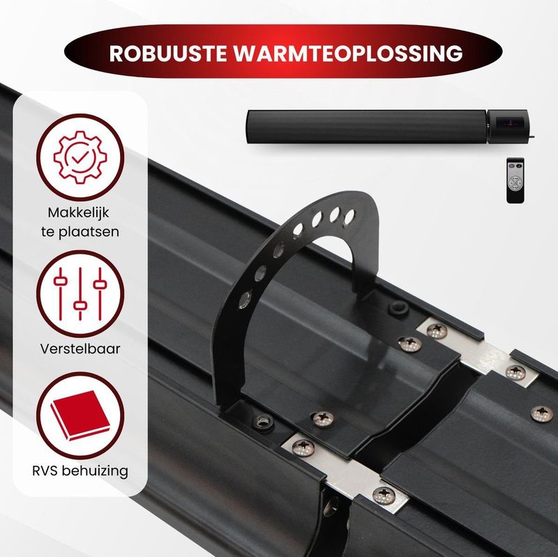 Quality Heating - Infrared Heater - Hangend - Elektrisch - 1800 Watt