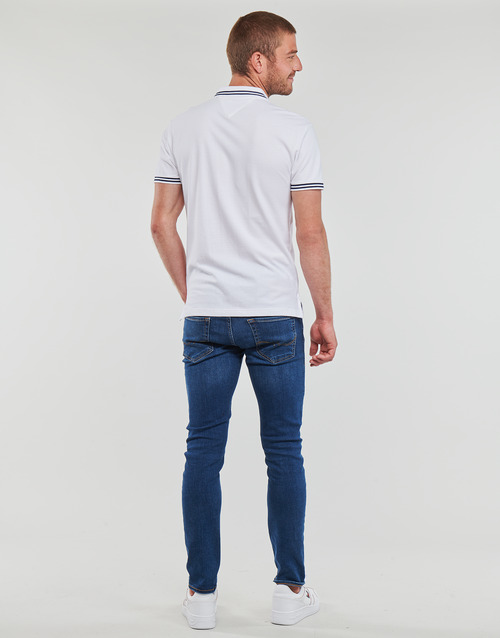Tommy Jeans - TJM CLSC TIPPING DETAIL POLO - Blanc
