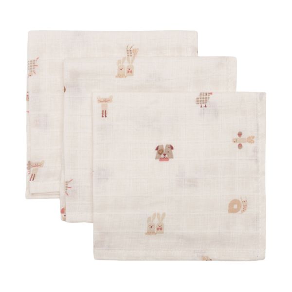 Jollein Hydrofiel Monddoekje - 31x31 cm - 3 Stuks