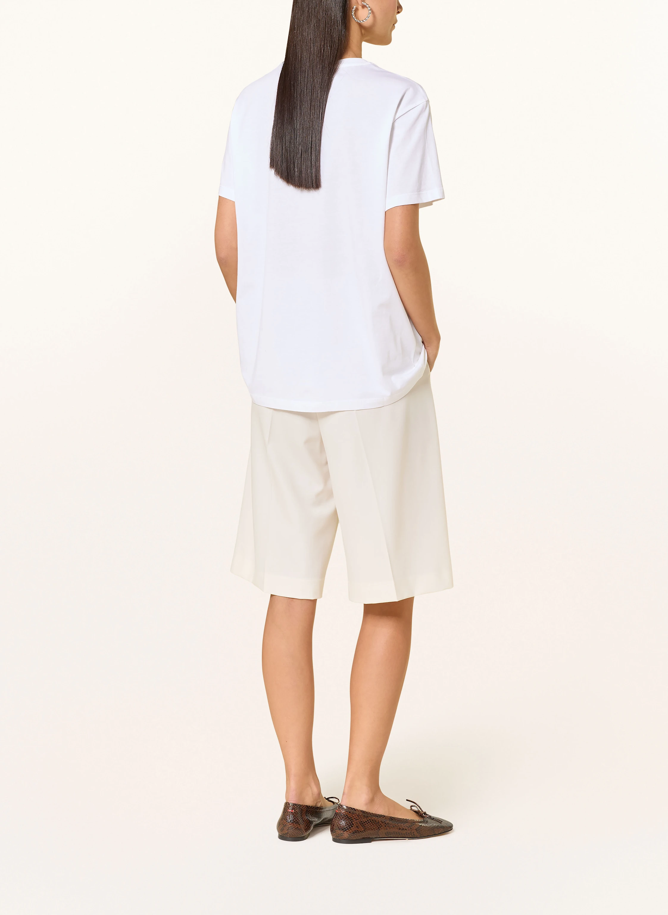 LIU JO T-Shirt mit Schmucksteinen und Schmuckperlen