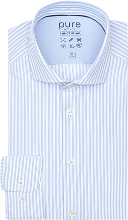 Pure The Functional Shirt Streep Blauw E11302-21122-162 kopen