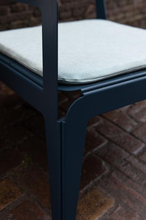 Weltevree Bended fauteuil incl zitkussen grijsblauw