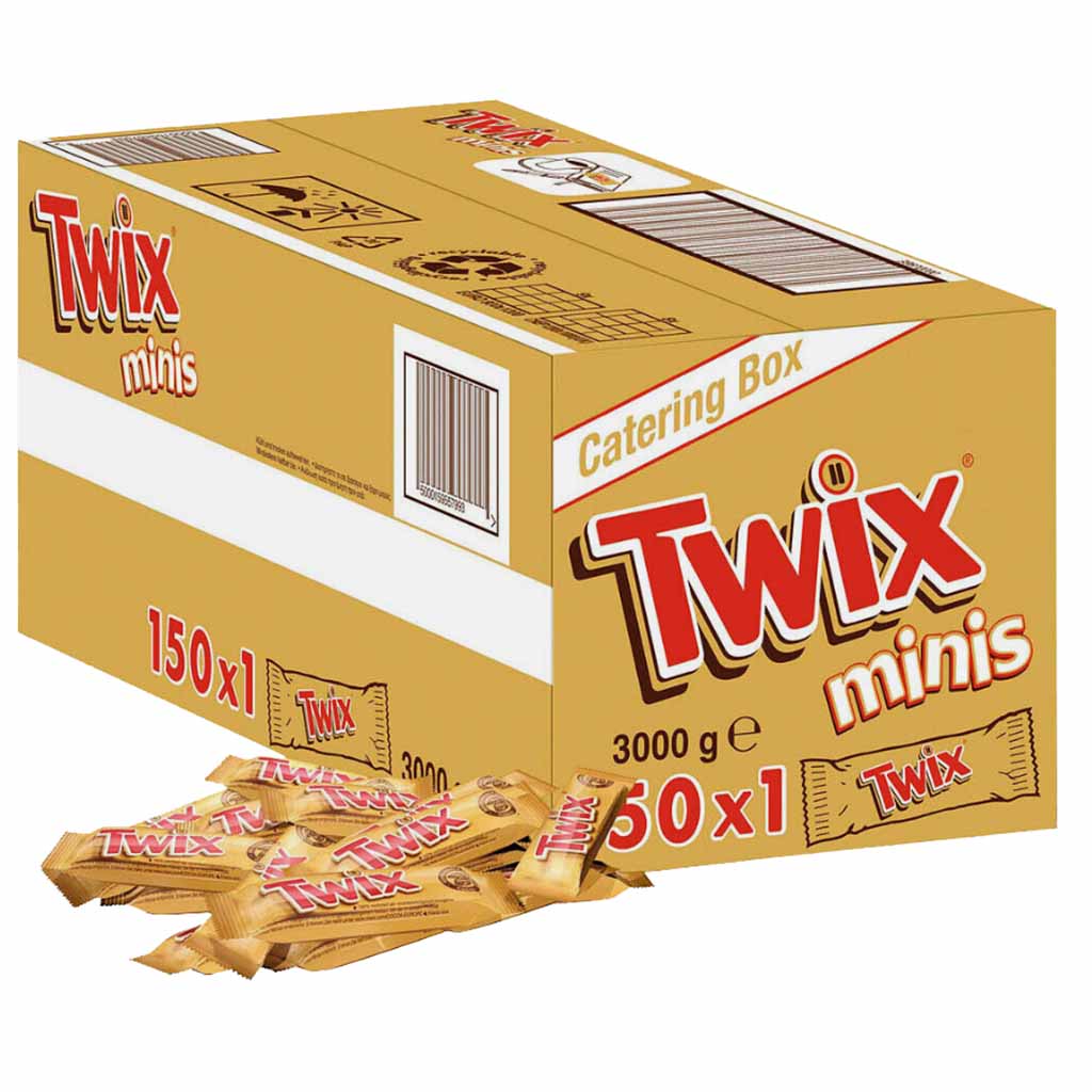 Twix Minis 150er Catering Box 3000g MHD:15.6.25