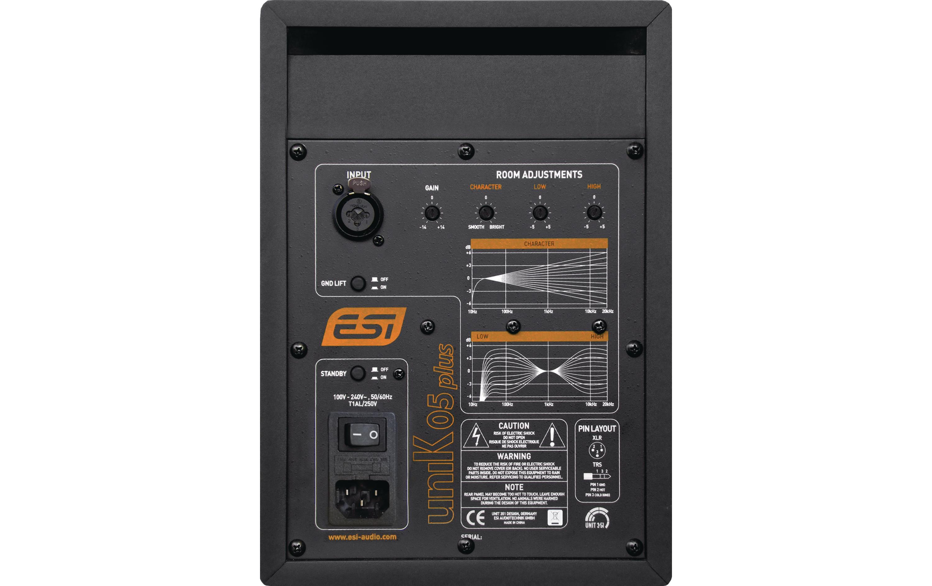 Studiomonitor Unik05+ Schwarz<br>Professioneller aktiver 5