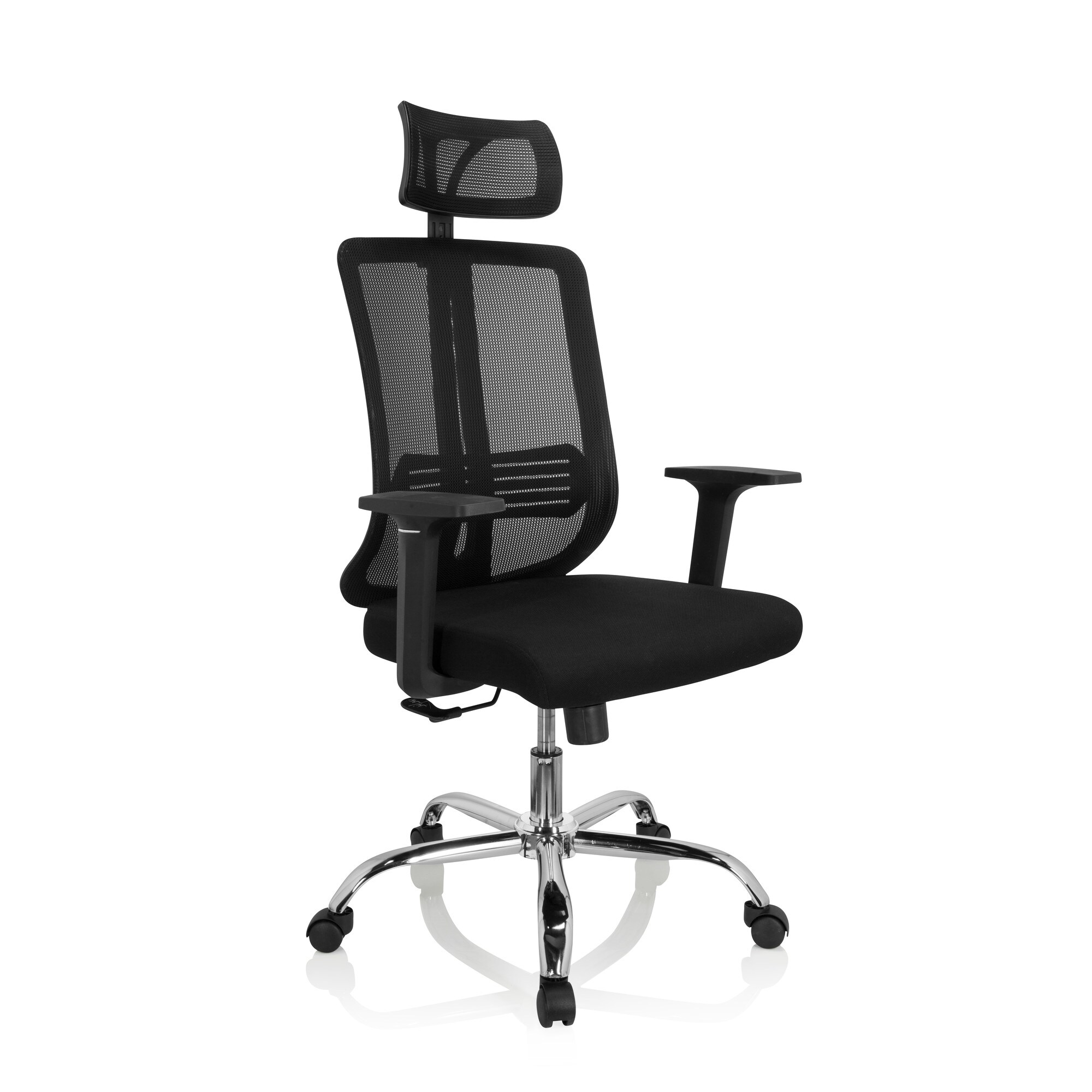 Home Office Bürostuhl ZH 200 Stoff/Netzstoff mit Armlehnen hjh OFFICE