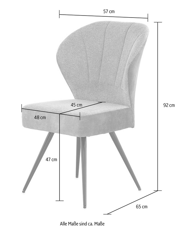 Jockenhöfer Gruppe Freischwinger »Oder« (Set) 4 Stk.mit Taschenfederkenpolsterung, Materialmix, in 2 Farben bestellbar