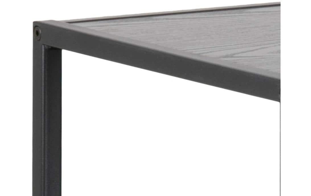 Regal Seaford 114 x 35 x 78 cm, Schwarz<br>Bücherregal