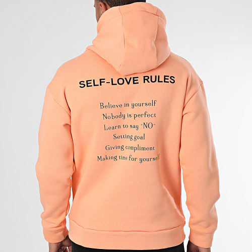 Sweat Capuche Rose Saumon