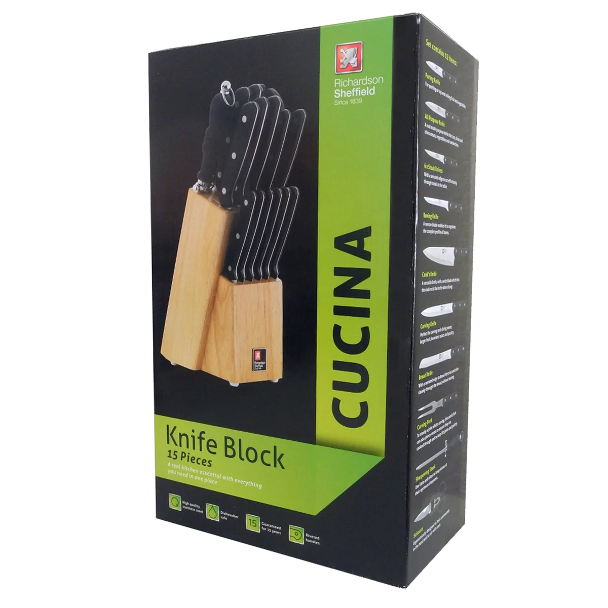 Cucina - Bloc 15 couteaux de cuisine Richardson Sheffield