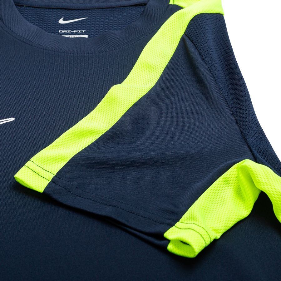Nike T-shirt d'Entraînement Dri-FIT Academy 23 - Bleu Foncé/Jaune Fluo