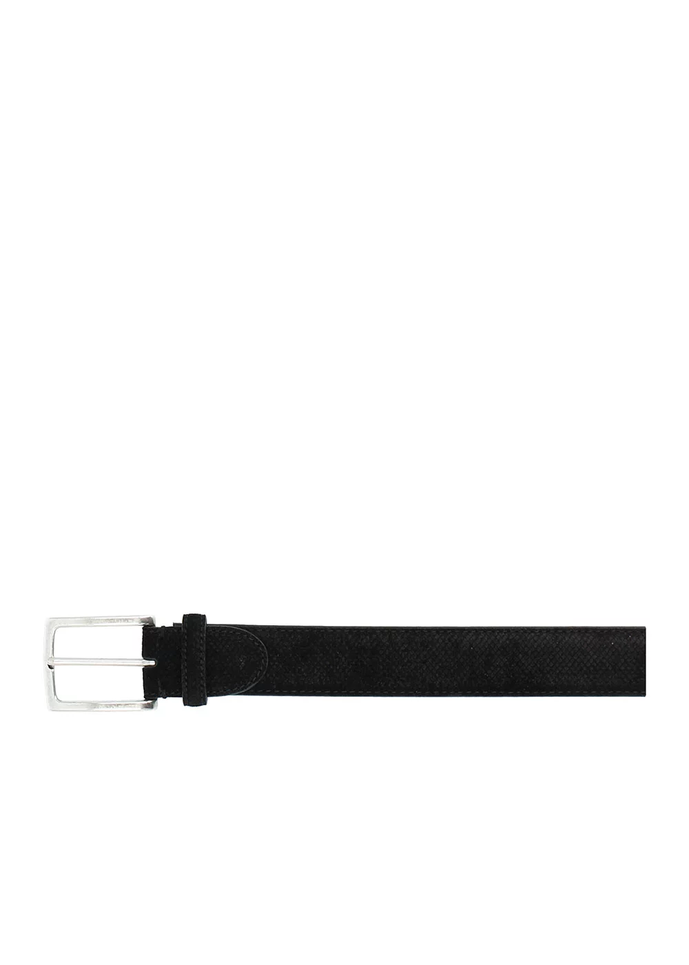 CEINTURE IGOR VELOURS NOIR STRIEE