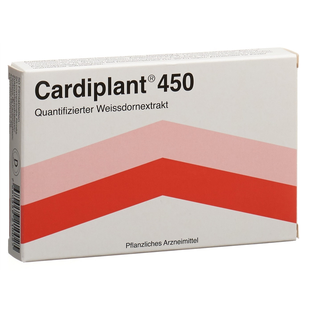 CARDIPLANT Filmtabl 450 mg Blist 50 Stk<br>50 Stück, Blister, Filmtablette