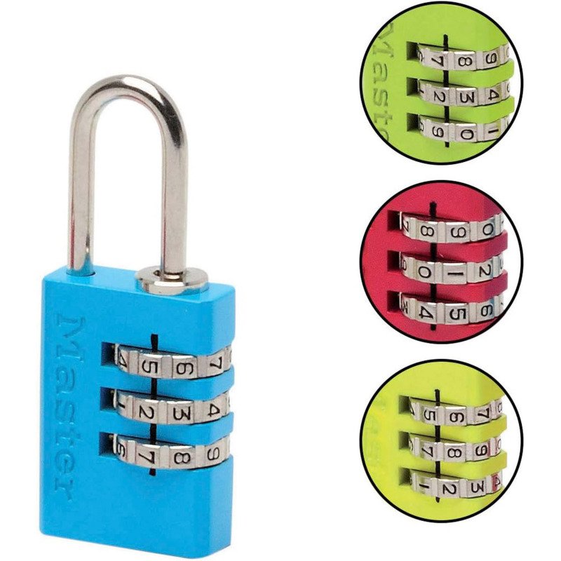 Cadenas à code en aluminium Master Lock - largeur 20 mm