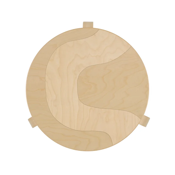 Artek x Marimekko - 90D Beistelltisch, Seireeni, Birke natur (Anniversary Edition)