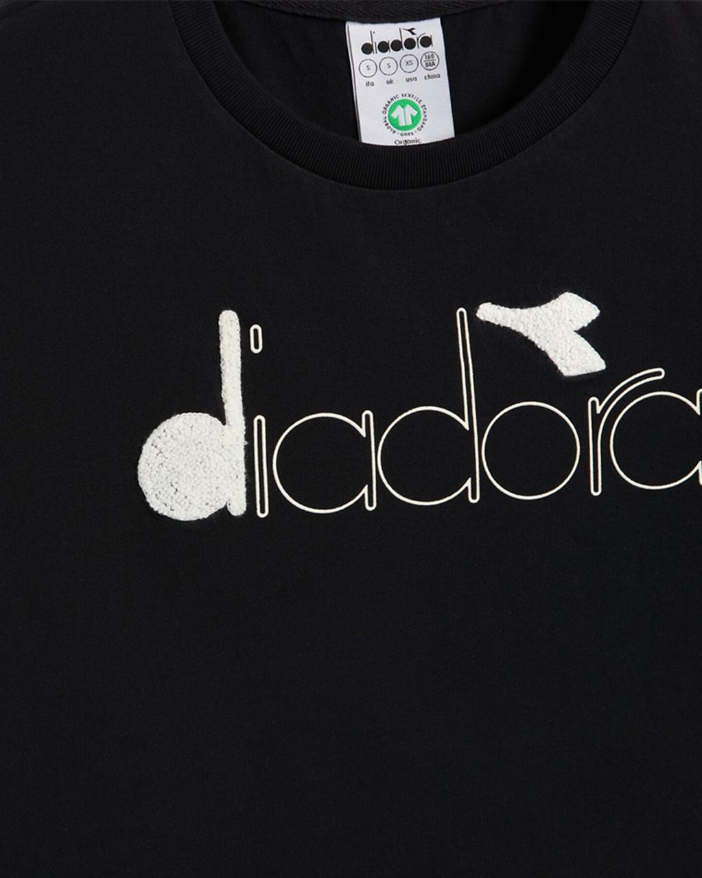 Diadora Sport T-Shirt SS Urbanity Zwart Dames T-Shirt