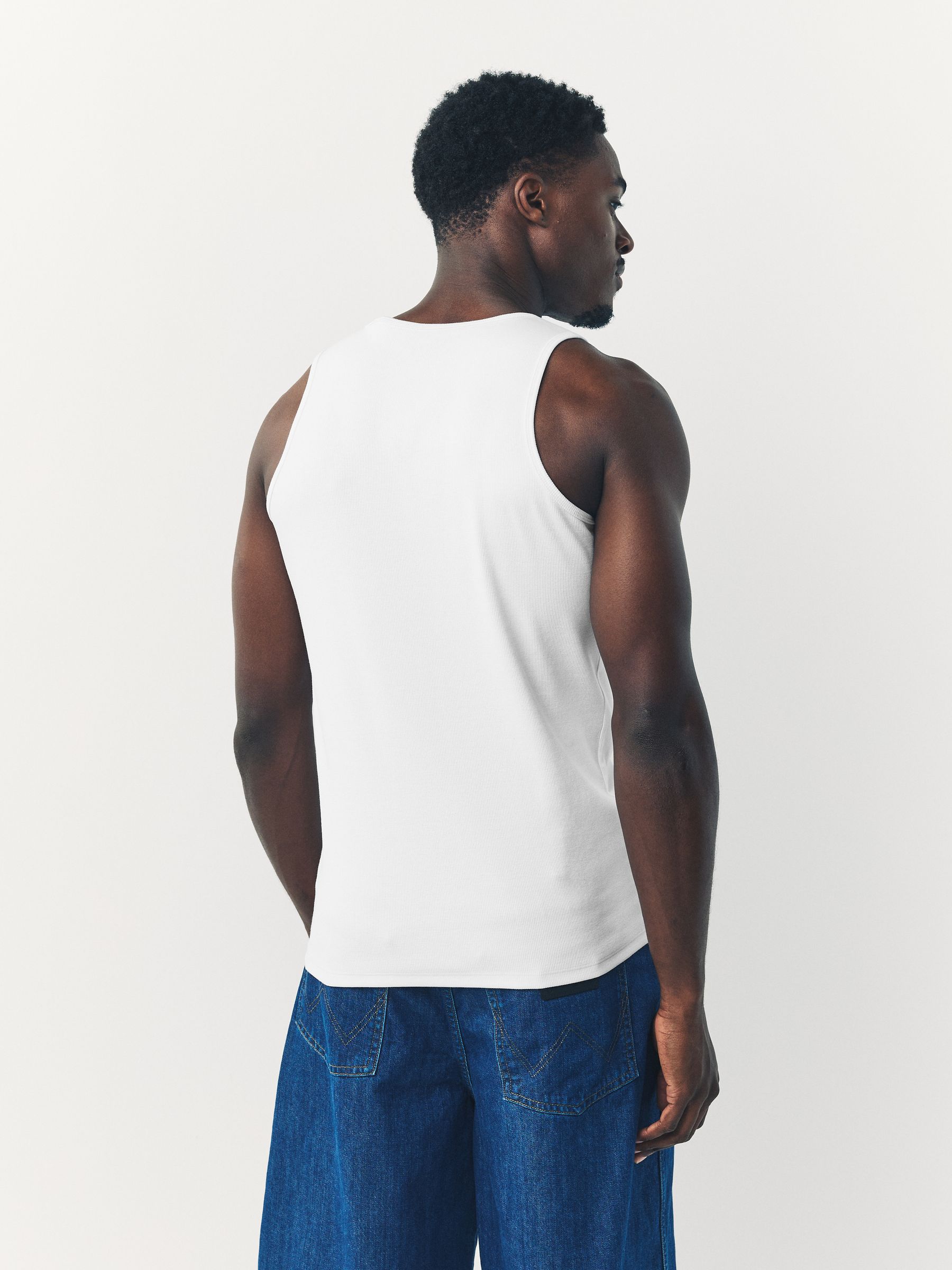 Wit - Ribbed Vests 2 Pack
