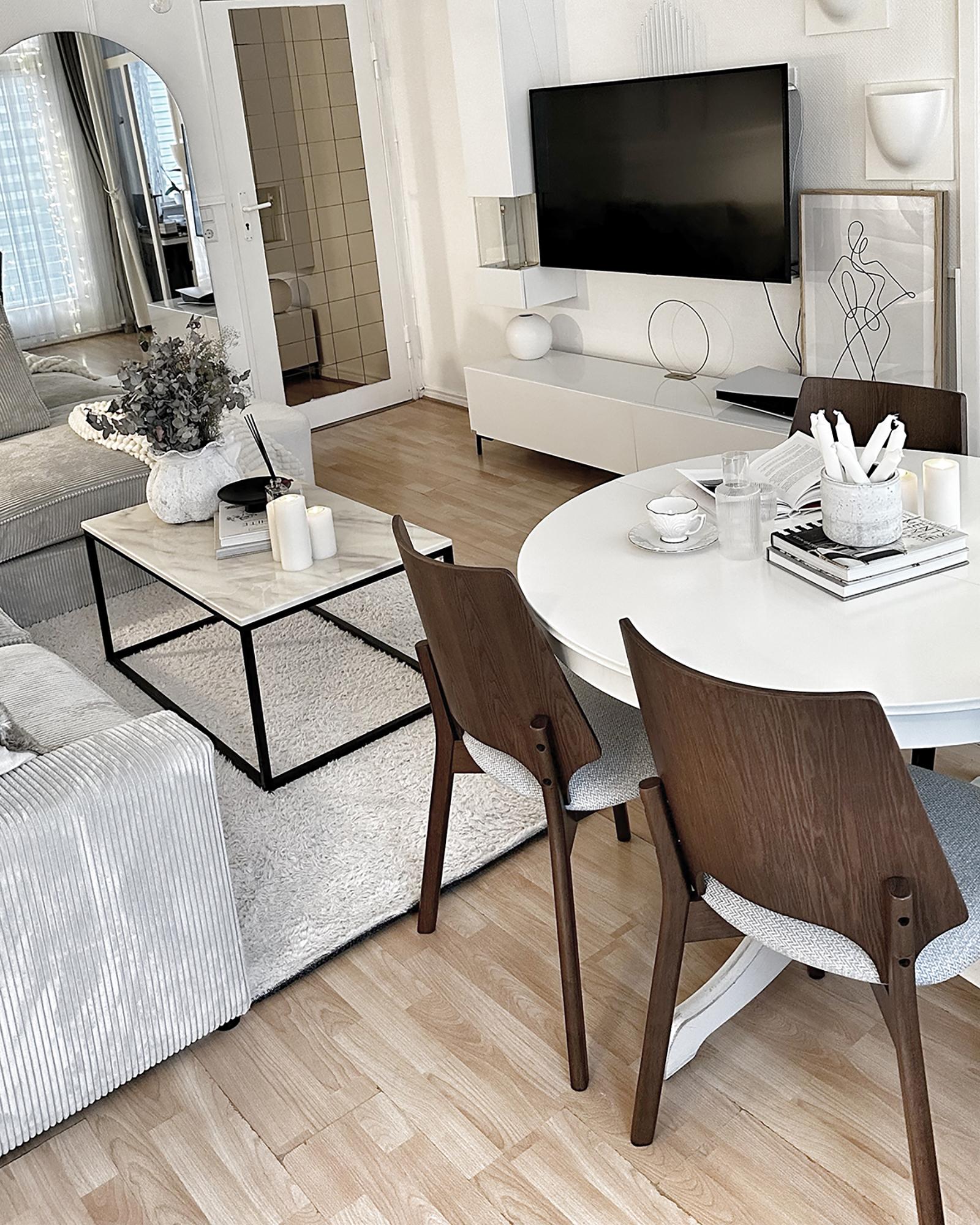 Salontafel DELANO Marmer/zwart