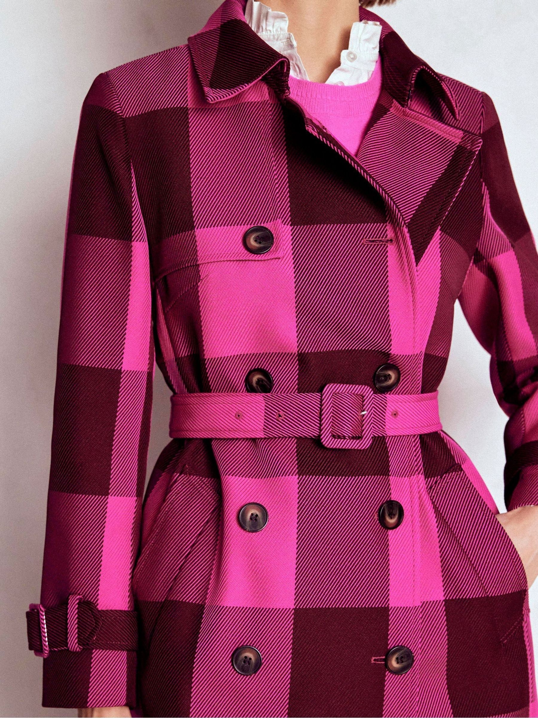 Boden Cheltenham Check Trench Coat