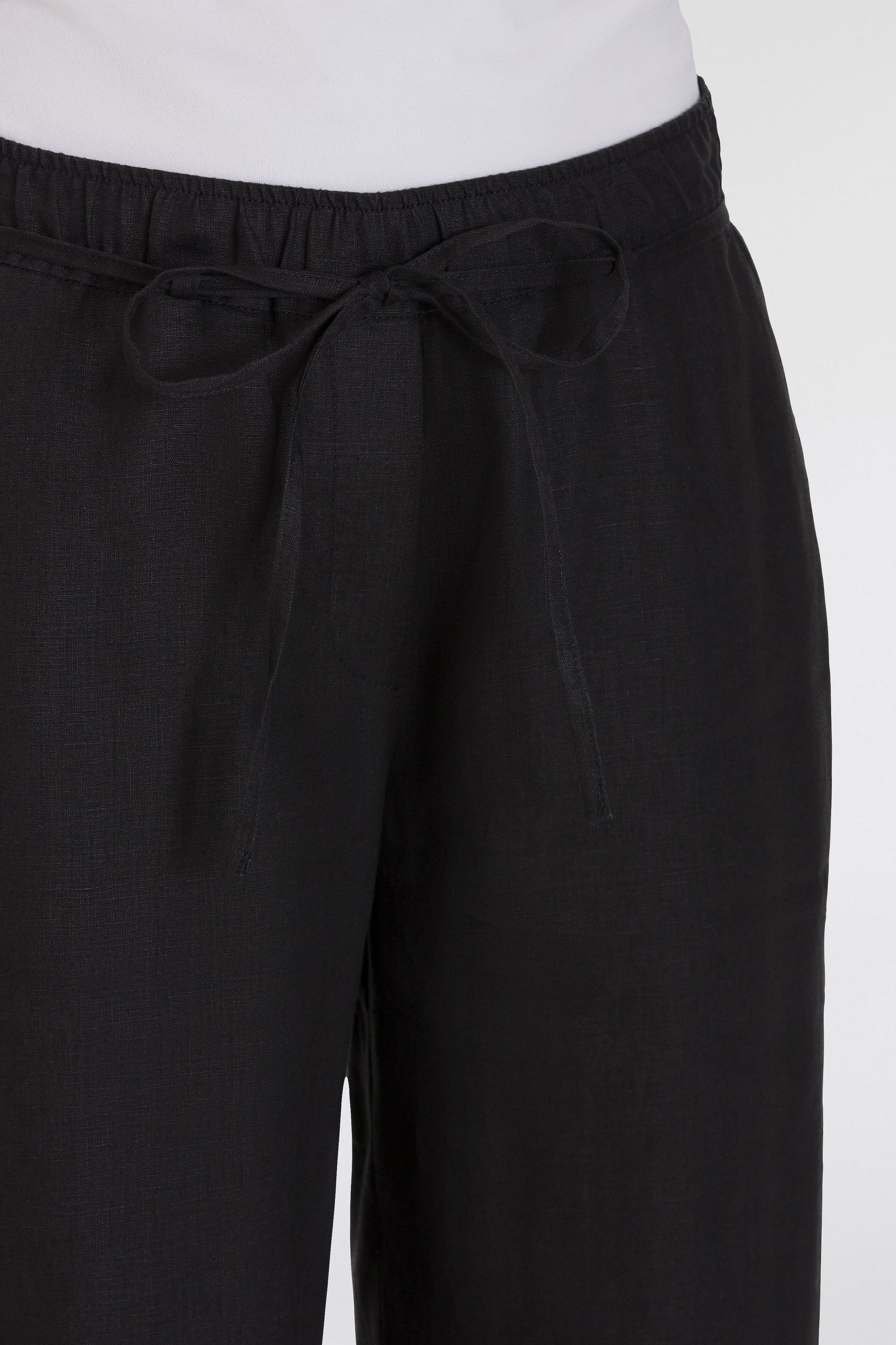 MAC Leinenhose »CHIARA BELT«  Sommerhose Wide Fit, mit geradem, weitem Bein
