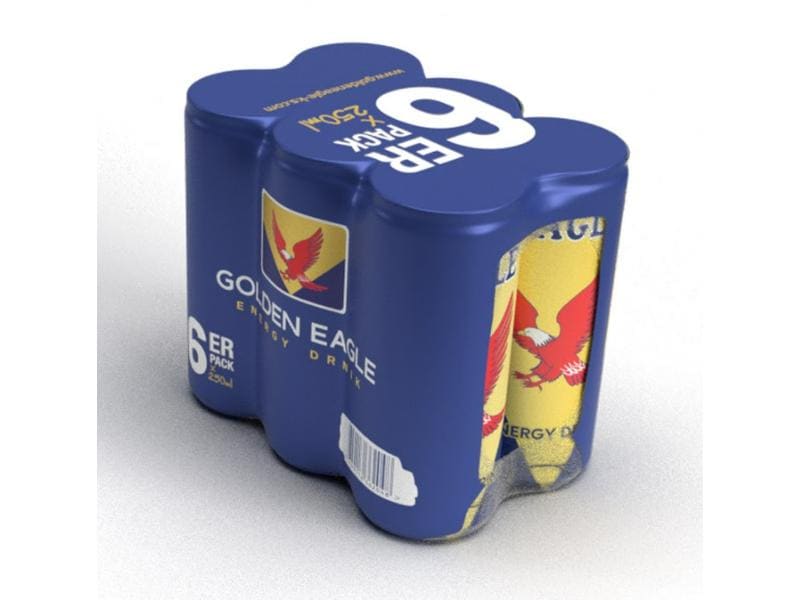 Golden Eagle Energy Drink 6 x 250 ml Kohlensäurehaltiges Energiegetränk