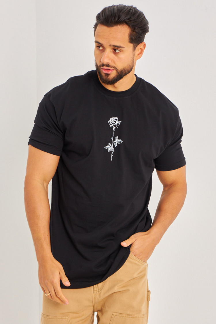 T-shirt fleurs 