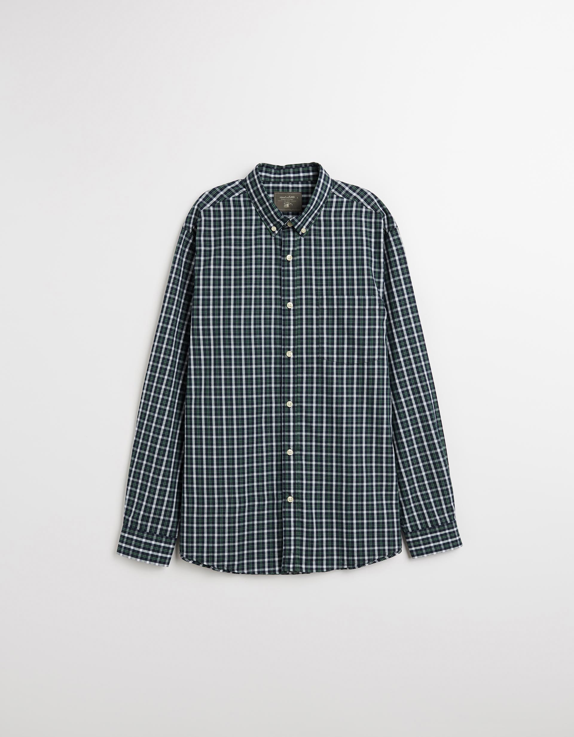 Camisa de Xadrez, Homem, Azul Escuro