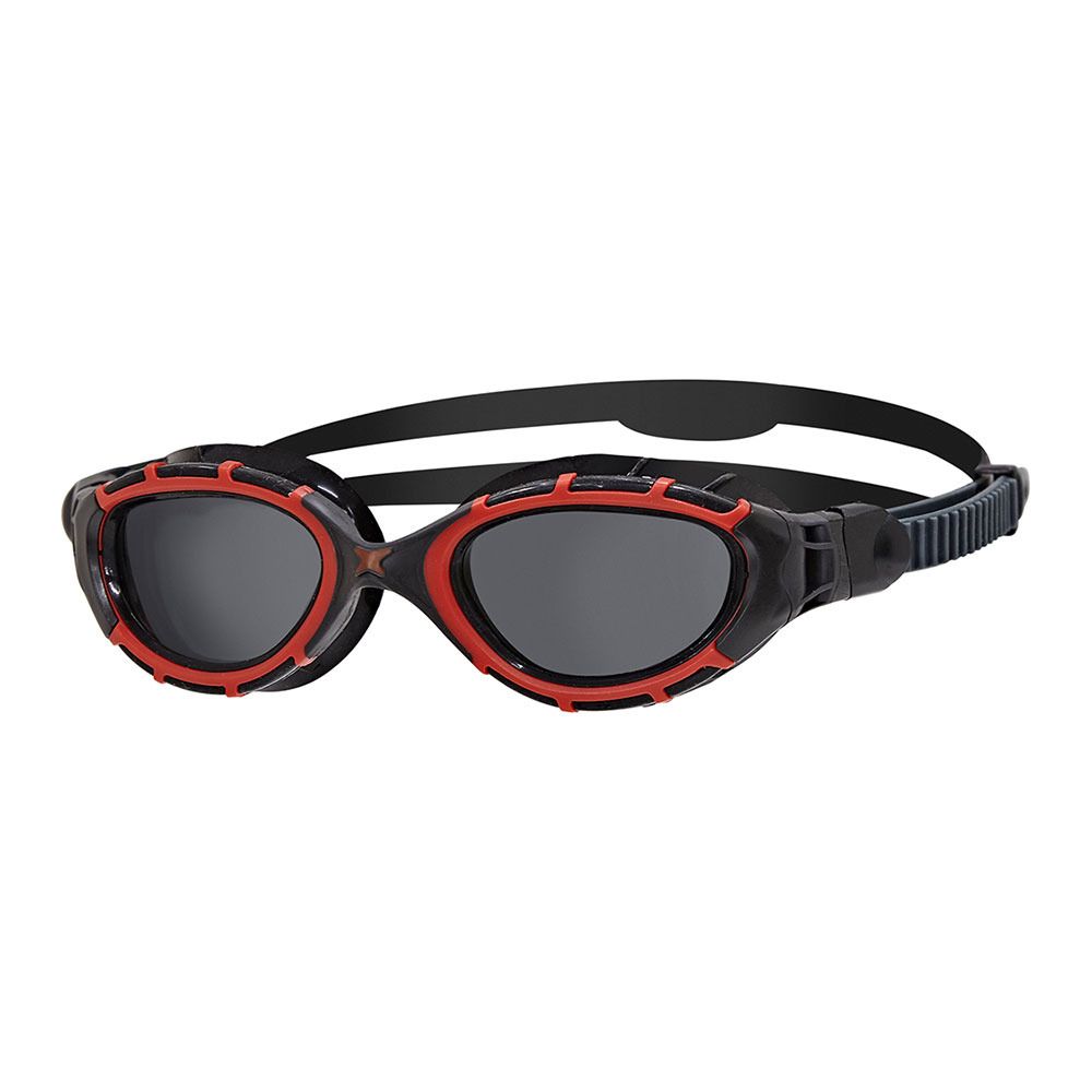 Zoggs PREDATOR FLEX - Lunettes de natation polarisés red/black/smoke polar