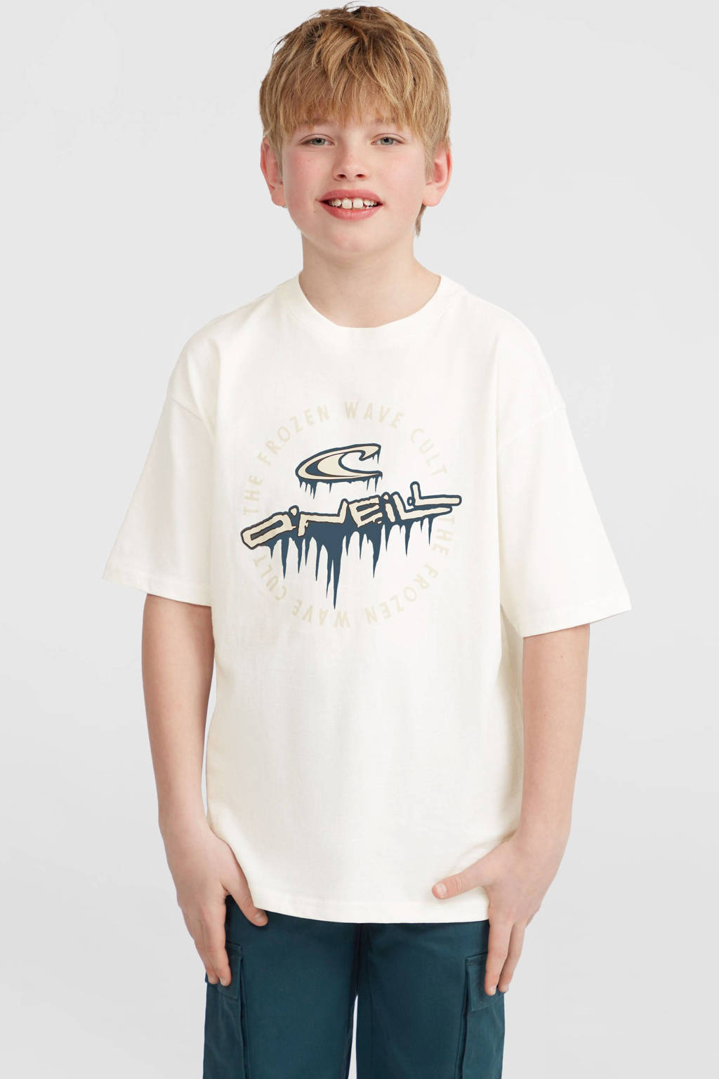 O'Neill T-shirt met printopdruk wit