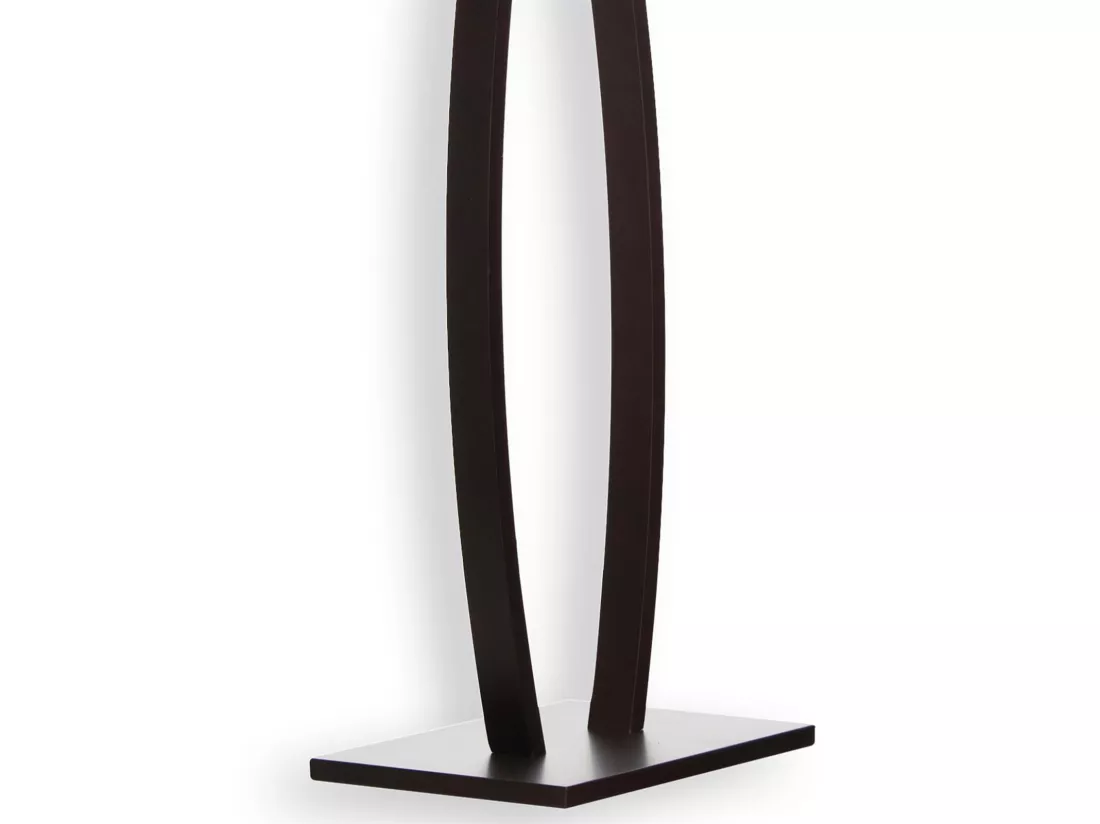Valet de chambre ROBIN valet de nuit porte vêtements, structure en bois lasuré brun foncé