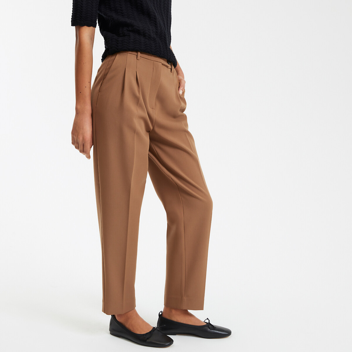COLEÇÕES LA REDOUTE<br>Calças 7/8 com pregas