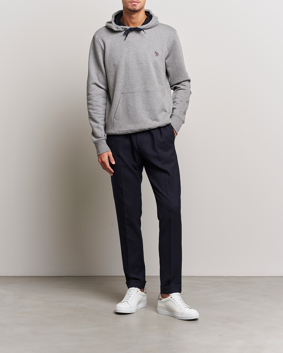 PS Paul Smith Zebra Organic Cotton Hoodie Grey Melange